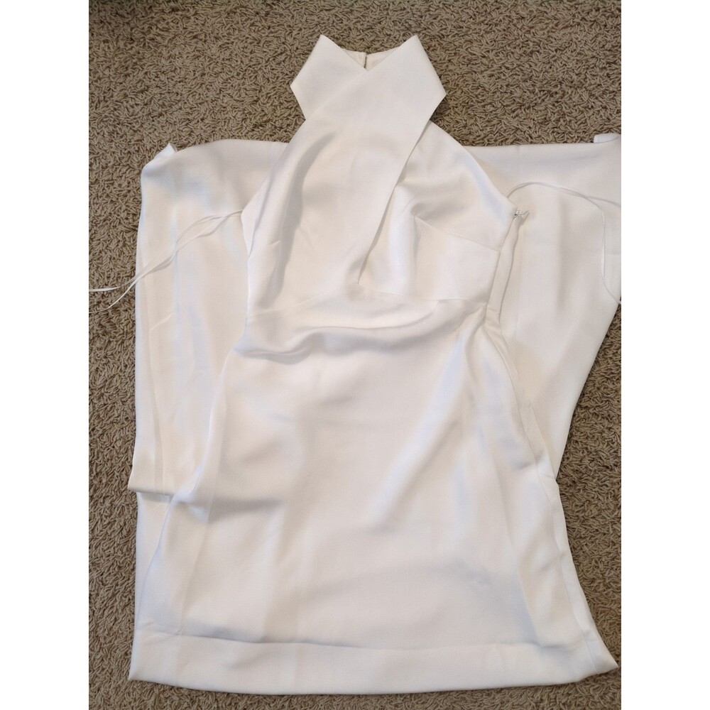 NWT Park & Fifth Emery Dress Off-white Satin Maxi Wedding Dress Size XS MSRP$325
